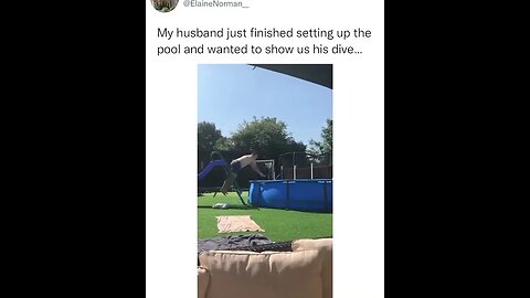 HUSBAND WANTED TO SHOW HE DIVE