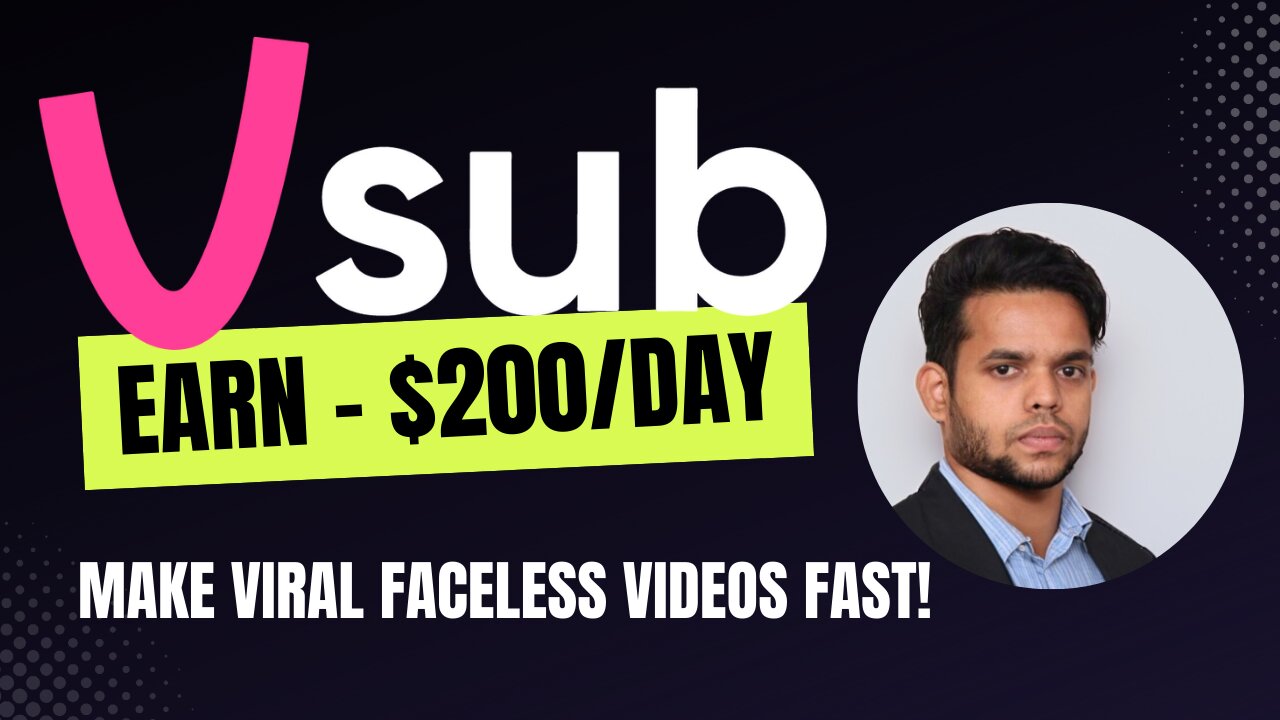 Want to create viral faceless AI videos in minutes? Meet VSub