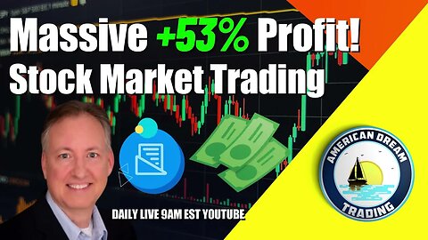 Massive +53% Profit Lifetime Members Stock Market Trading Success