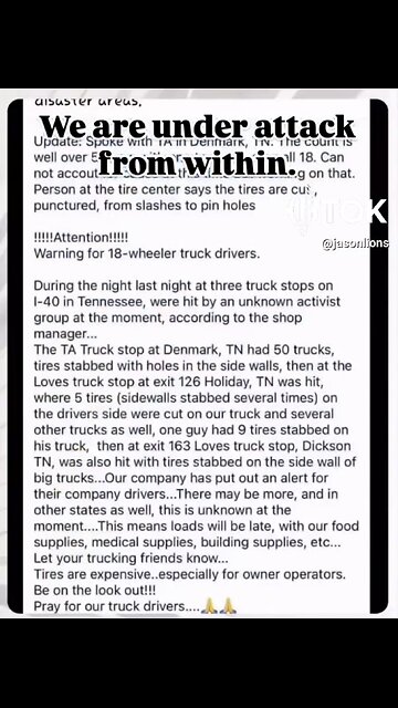 TRUCKS SABOTAGE DELIVERING SUPPLIES🚧🛃🛣️⛽️🚛🥷TO NORTH CAROLINA SURVIVORS⛽️🚚🥷💫