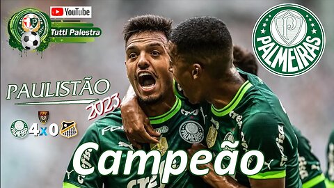 PALMEIRAS CAMPEÃO Pta., Abel oitavo título