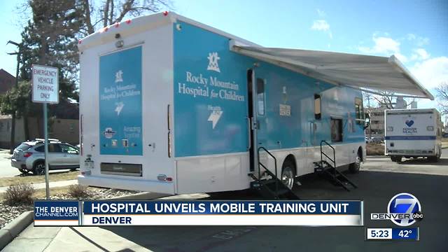 Hospital unveils mobile training unit