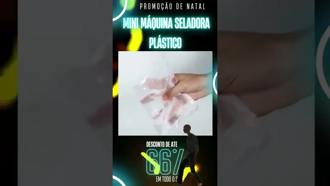 Mini Máquina Seladora Plástico Embalagem Pilha Lacra E Fecha Ímã de Geladeira mais fácil @ScanPlay ​