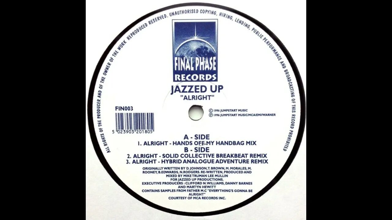 Jazzed Up- Alright (Hands Off My Handbag Mix)