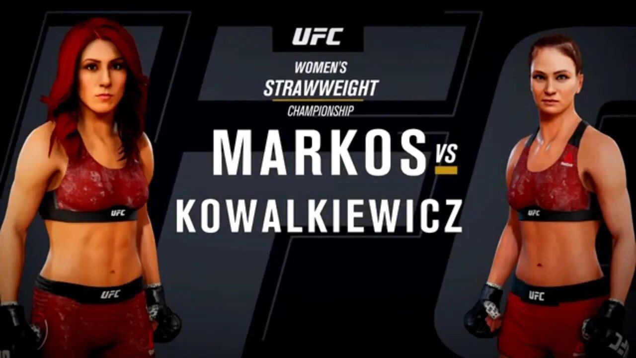 EA Sports UFC 3 Gameplay Karolina Kowalkiewicz vs Randa Markos