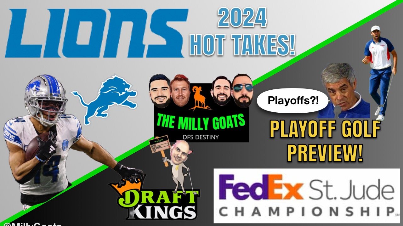 Unexpected NFL QB Rivalry, St. Judes Playoff Golf Preview, & Detroit Lions Hot Takes