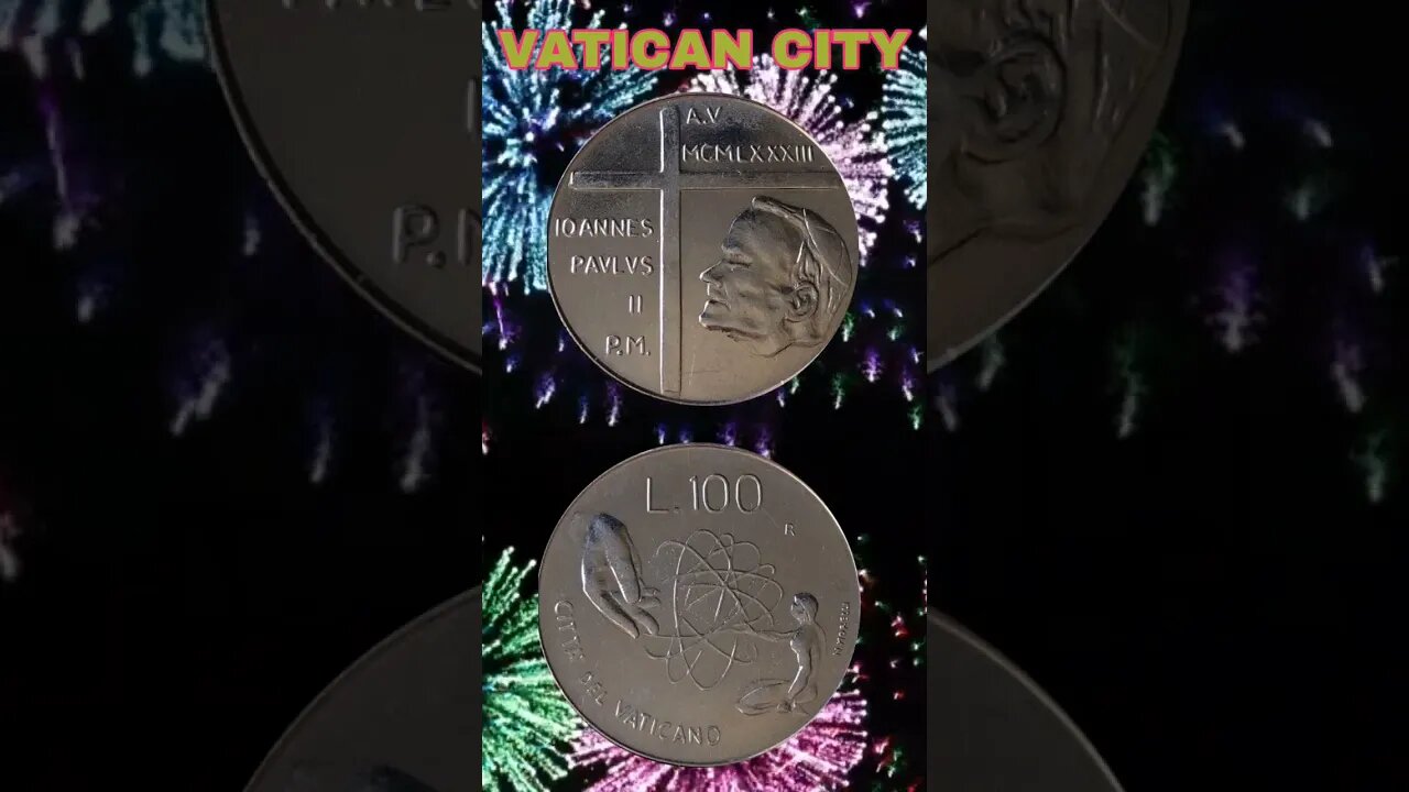 Vatican city 100 lire 1983.#shorts #coinnotesz