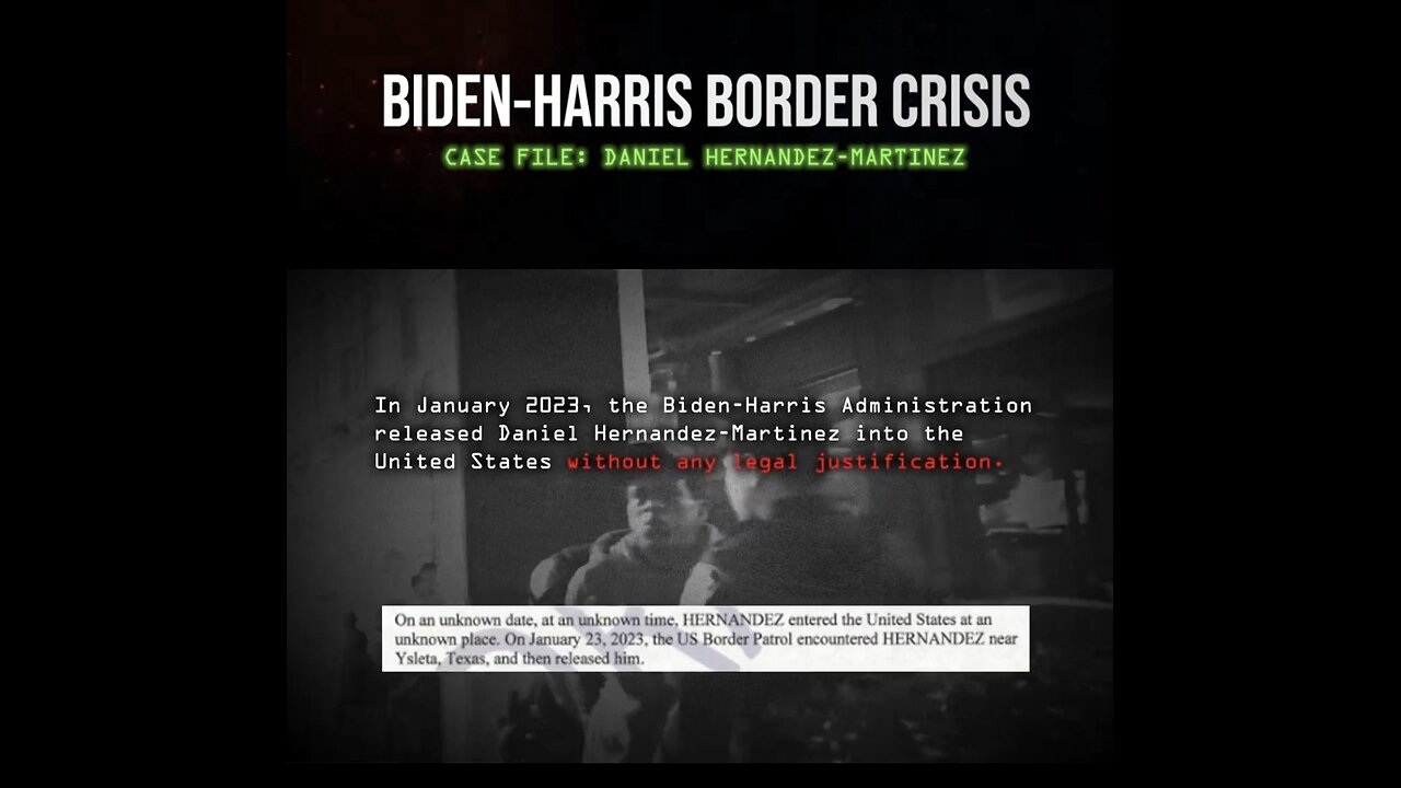 Biden - Harris BORDER CRISIS BY DESIGN FOR TERRORISM AND HUMAN TRAFFICKING