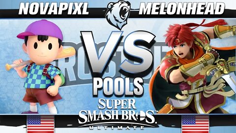 NovaPixl (Ness) vs. Melonhead (Roy/Pichu) - Ultimate Pools - Frostbite 2019