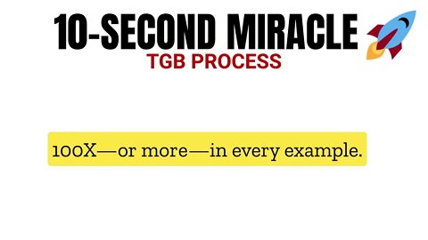 10 Second Miracle (Final 2022 Offering).