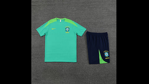 👉🏻⚽️ 2024/25 Brazil Adult Green Short Sleeve Training Kit