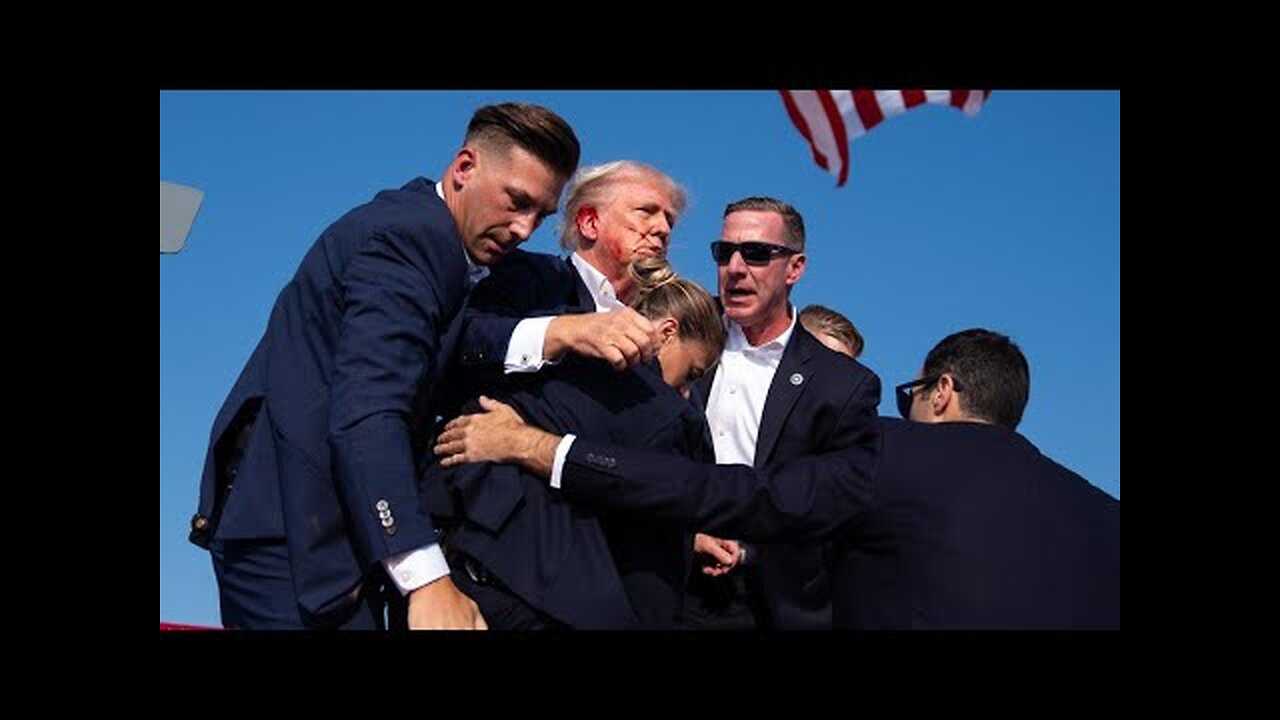 Trump shot at, appears to be bleeding and rushed off stage at Pennsylvania rally