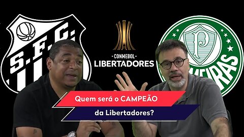 "O CAMPEÃO da Libertadores será o..." Palmeiras x Santos gera DEBATE entre Vampeta e Mauro Beting!