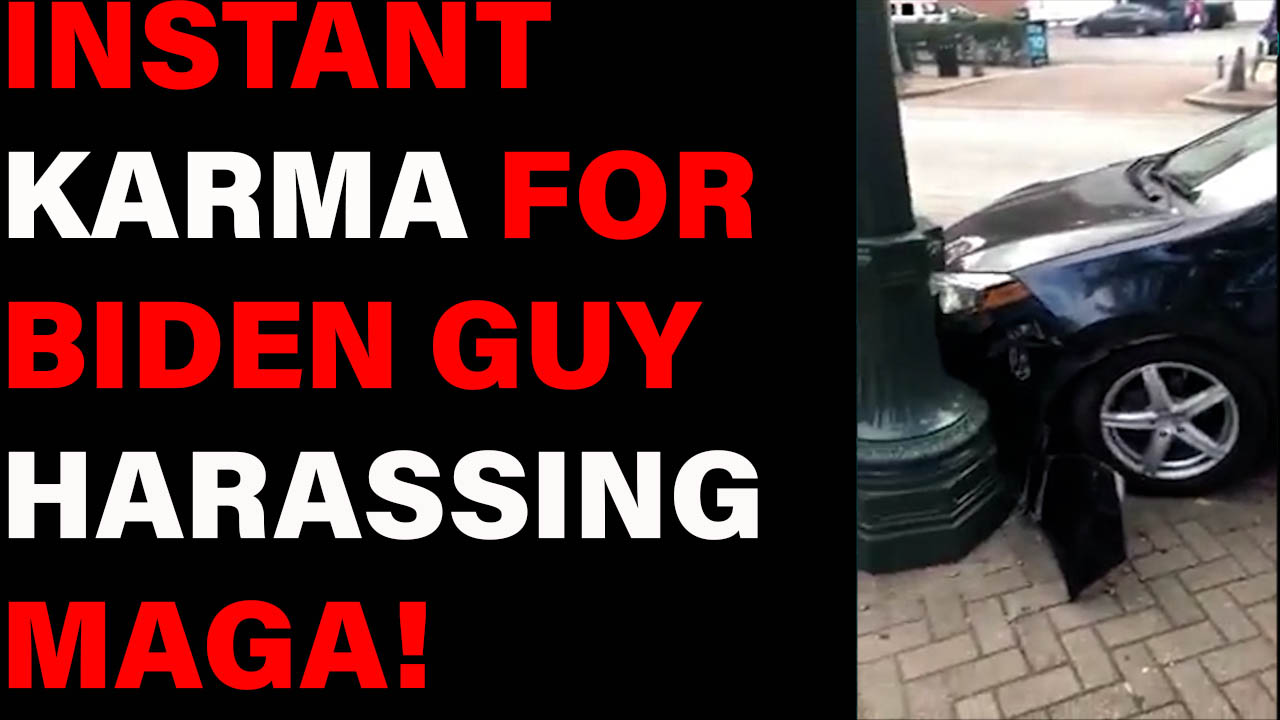 Biden Fan Gets INSTANT KARMA After Spitting On Trump Supporters!