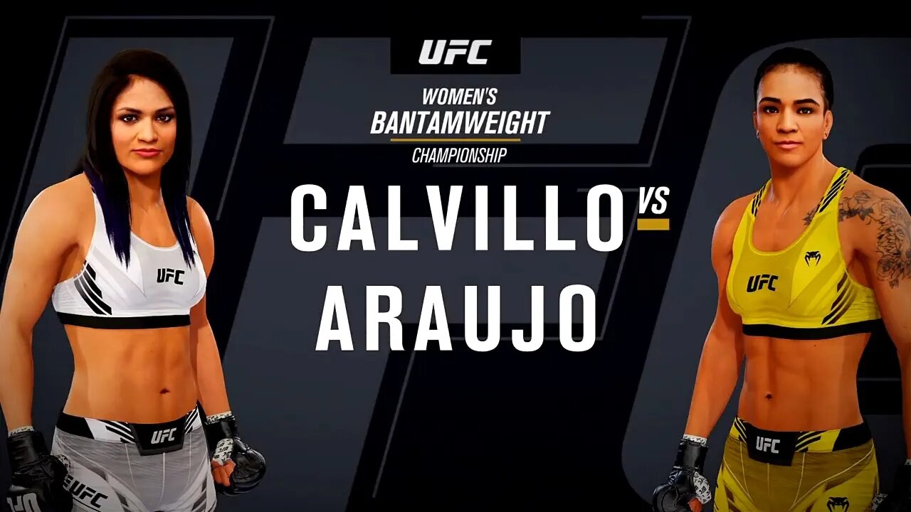 EA Sports UFC 4 Gameplay Viviane Araujo vs Cynthia Calvillo