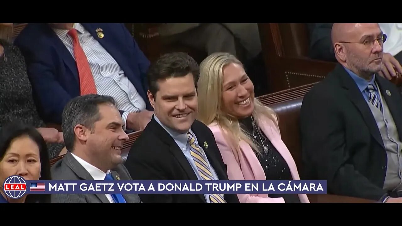 🇺🇸 Matt Gaetz vota a Donald Trump como Presidente de la Cámara de Representantes (5 enero 2023)