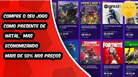 Compre o Seu Jogo Como Presente de Natal, Mas Economizando mais de 50% nos Preços