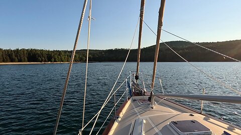 Sailing from Beatty Cove to Michipicoten Island on Lake Superior