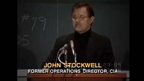 "Secret Wars of The CIA" President JFK Assassination - Whistleblower John Stockwell (11.3.89)