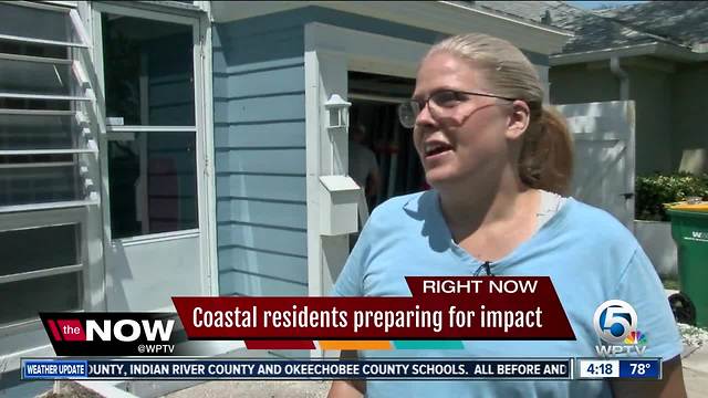 Coastal residents preparing for impact