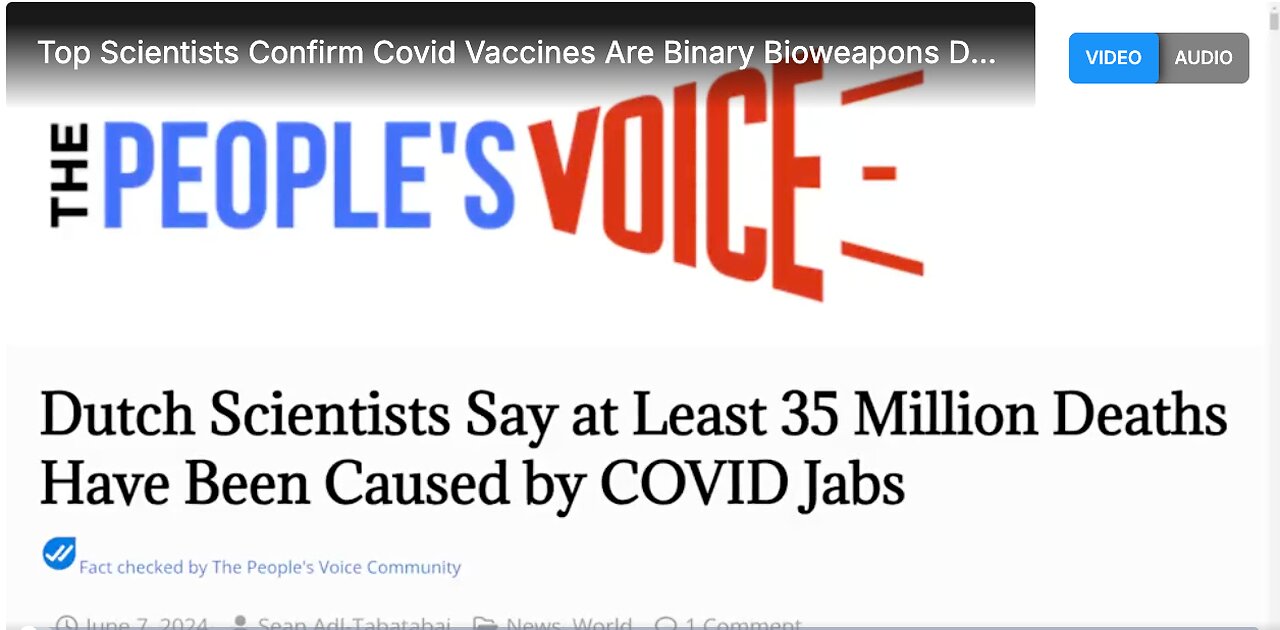 Top Scientists Confirm Covid Vaccines Are Binary Bioweapons Designed To Turn Off Immune System