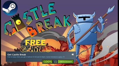 Free Game ! Castle Break ! Steam ! before 13 October 2024 @ 10 30 pm IST