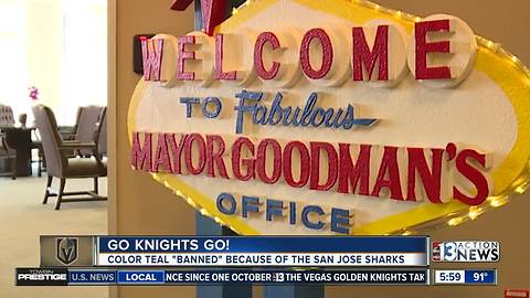 Mayor bans color teal to support Golden Knights
