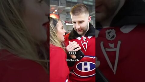 Habs fan: "It was disappointing!" 😂