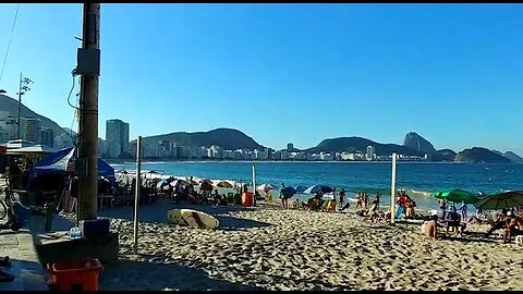 Copacabana Beach in Rio de Janeiro, Brazil