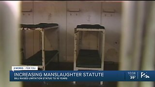 Increasing Manslaughter Statute: Bill Raised Limitation Statue To 10 Years