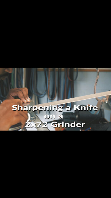 Knife Sharpening on a 2x72 Grinder