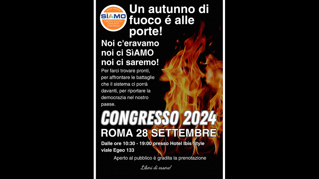 (28 SETTEMBRE 2024) - “DOTTOR AMICI E DOTTOR MIEDICO AL CONGRESSO DEL 'MOVIMENTO SIAMO': TUTTO QUELLO CHE VI HANNO NASCOSTO SU SINDROMI INFLUENZALI E VACCINI!! PER INETTI E PERVERTITI ORA I GIOCHI SONO FINITI!!”😇💖🙏