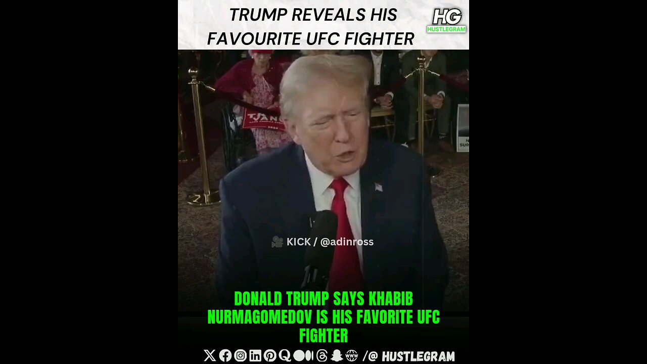 Donald Trump says Khabib Nurmagomedov is his favorite UFC fighter.