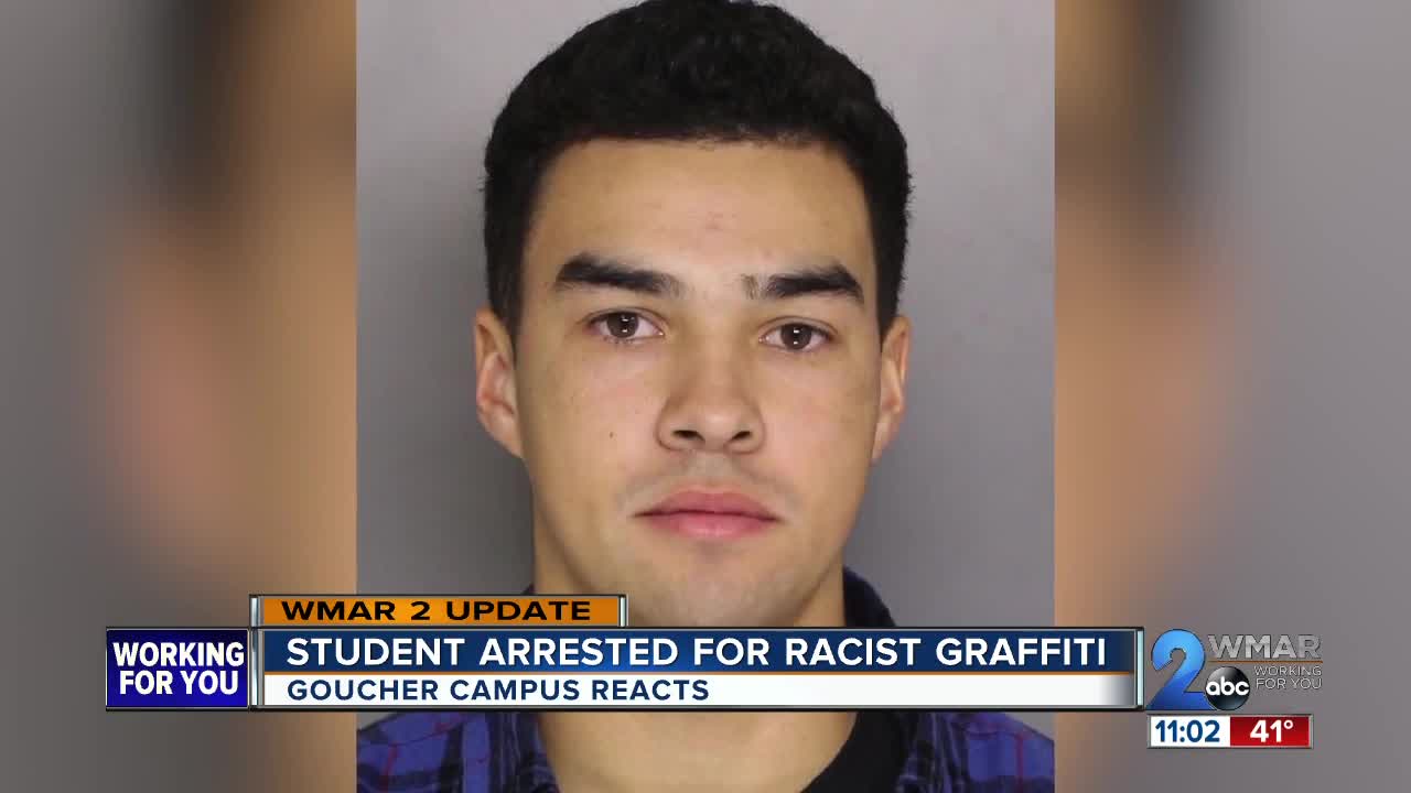 Goucher student arrested for racist graffiti