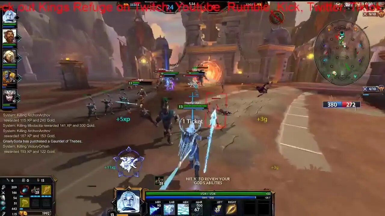 Ymir, and watch me play SMITE!