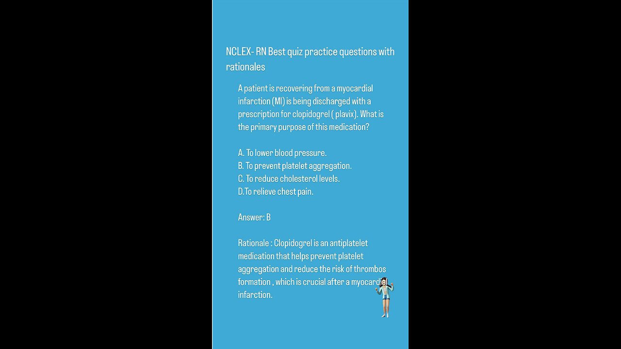 NCLEX-RN Best quiz practice questions with rationals (CVS)