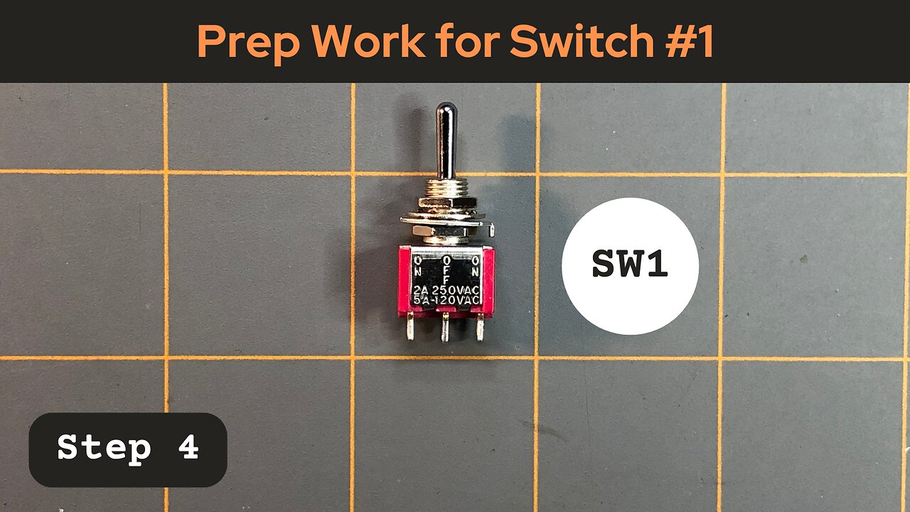 Preparing Switch #1 (SW1) - Step 4 - The Ultimate DIY 3220-Point Breadboard