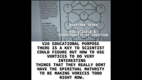 V20 EDUCATIONAL PURPOSE THERE IS A KEY TO SCIENTIST COULD FIGURE OUT HOW TO USE VORTICES TO DO VERY