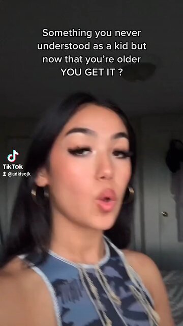 Didn't understand as a kid