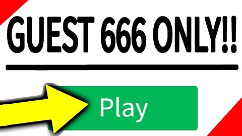 ONLY GUEST 666 CAN PLAY THIS ROBLOX GAME