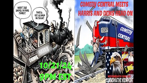 DEMOCRAT TRAIN WRECK AND COMEDY CENTRAL CRASH HEAD ON, COME HAVE A LAUGH AT HARRIS'S EXPENSE