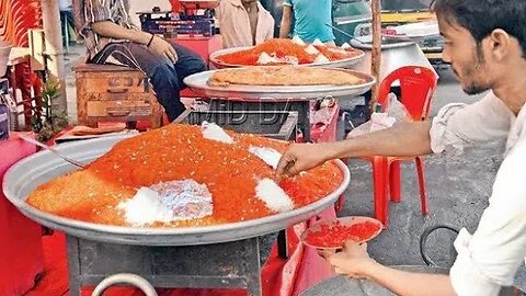 Fantastic Halwa Puri 😳 | Red Halwa Puri