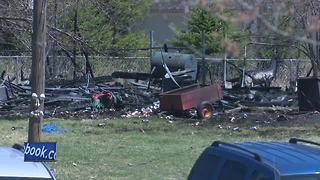 Garage at total loss after fire in Maribel