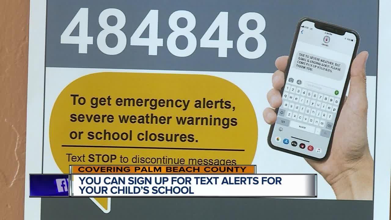 Palm Beach County high schools launch text alert system