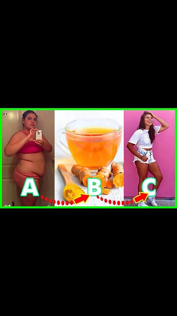 Ginger and Turmeric Tea For Weight Loss Recipe (Detox Drink) Best Weight Loss Drink #shorts