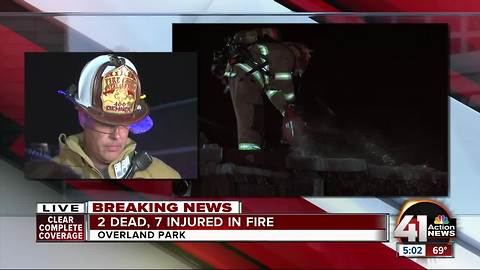 Two children dead, 7 others hurt in Overland Park apartment complex fire