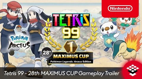 Tetris® 99 - 28th MAXIMUS CUP Gameplay Trailer | Nintendo Switch