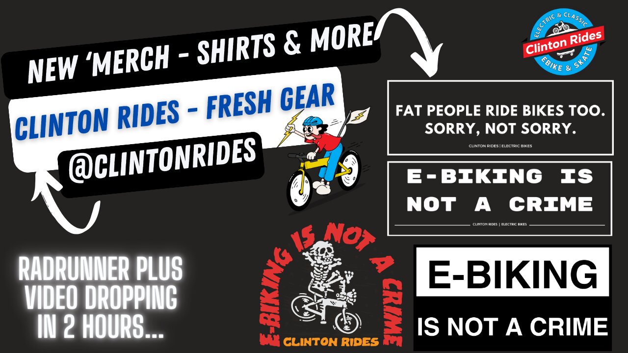 Clinton Rides | Ebike Clothing Line | EBIKING IS NOT A CRIME