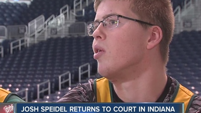 Josh Speidel returns to the court in Indiana