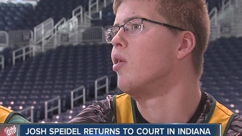 Josh Speidel returns to the court in Indiana